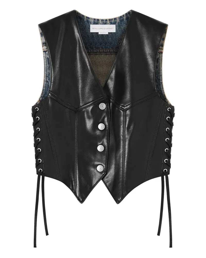 Stella McCartney Geknöpfte Weste - Schwarz Schwarz