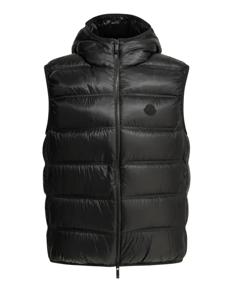 Moncler quilted hooded gilet - Schwarz Schwarz