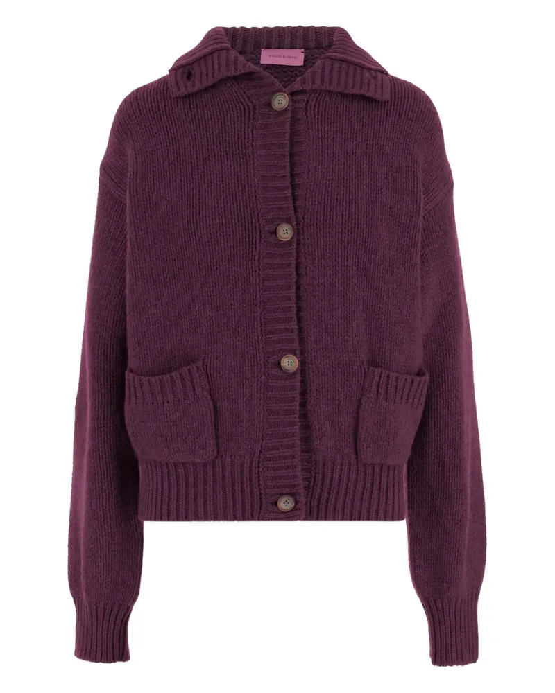 Magda Butrym buttoned patch-pocket cardigan - Violett Violett