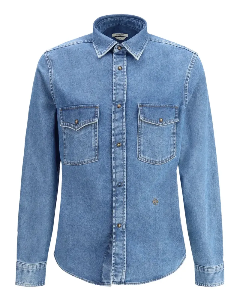 Jacob Cohën Hemd mit Klappentasche - Blau Blau