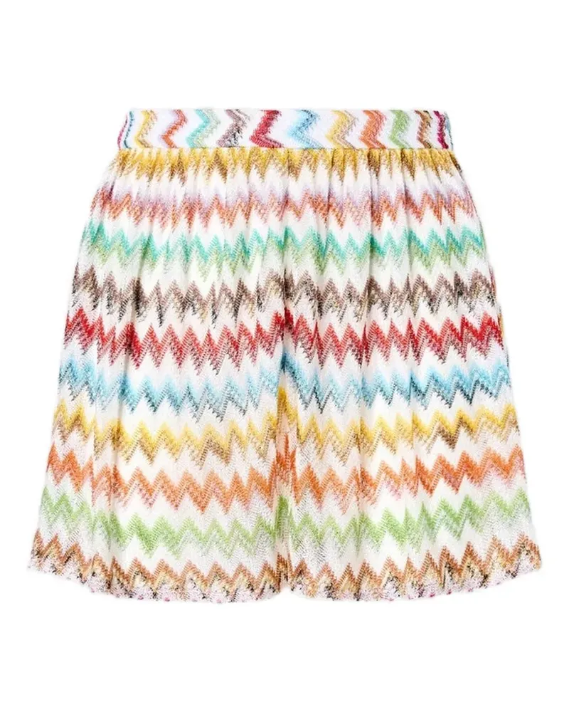 Missoni Badeshorts mit Zickzackmuster - Weiß Weiß