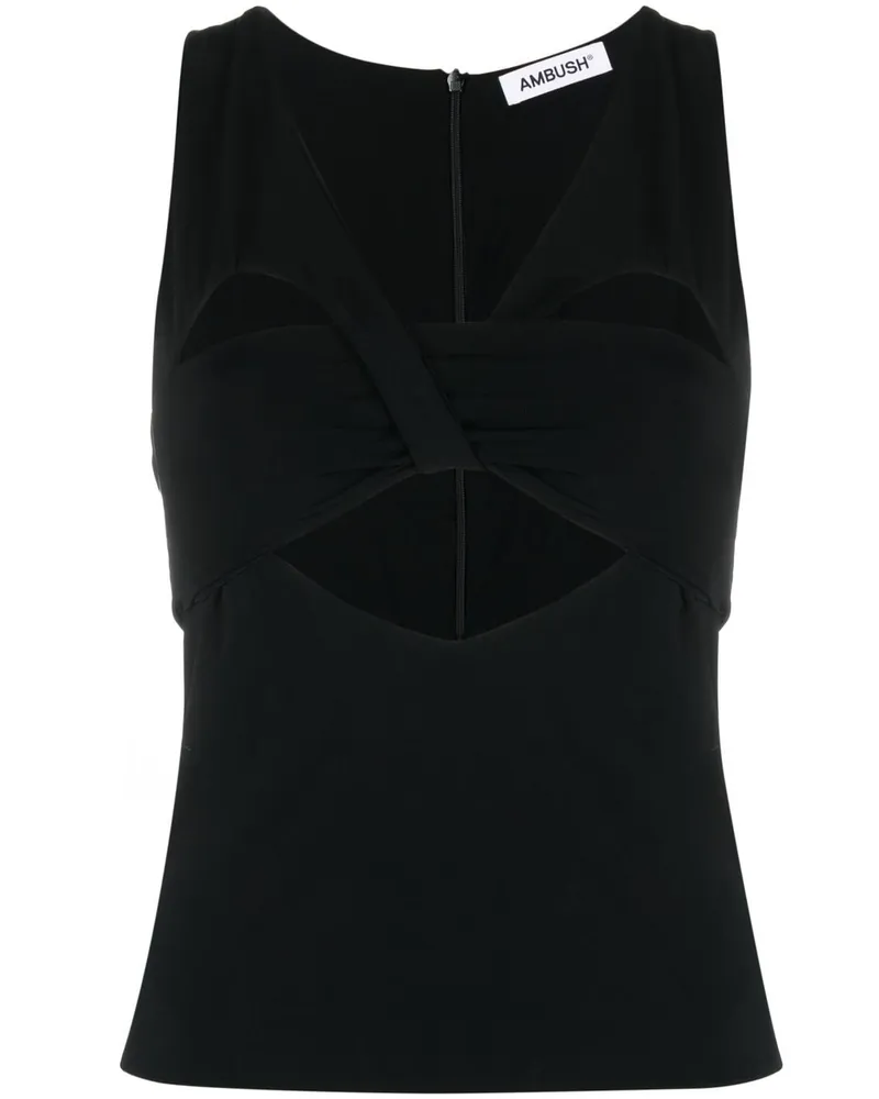 AMBUSH Top mit Cut-Outs Schwarz