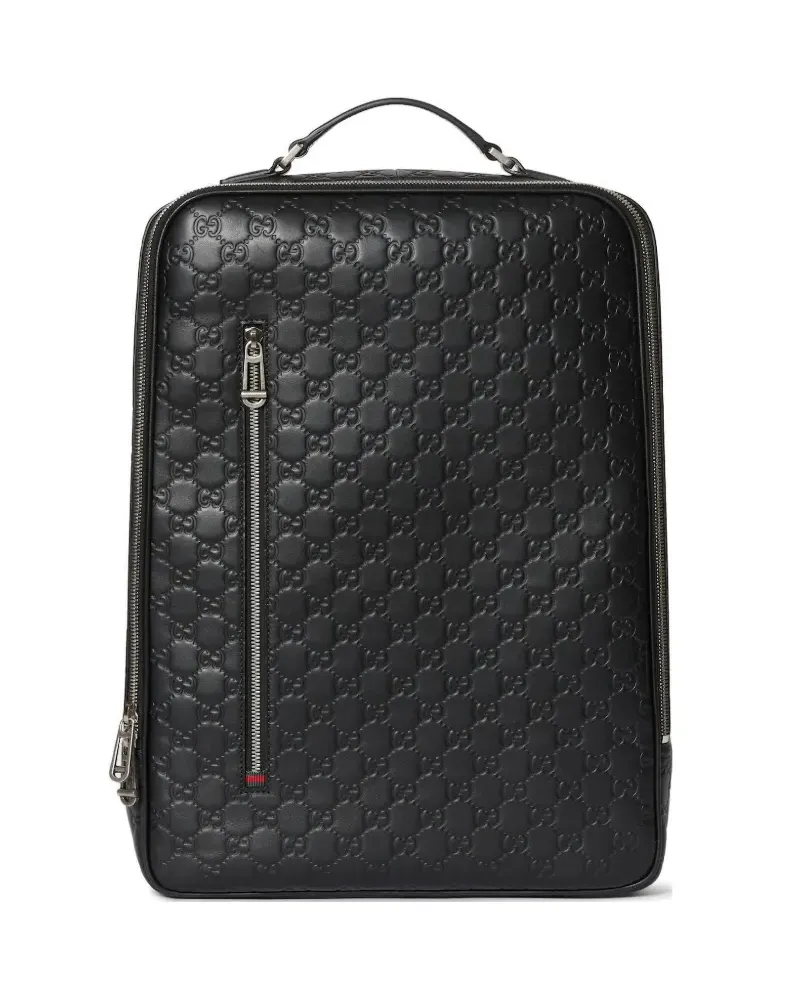 Gucci GG Emblem backpack - Schwarz Schwarz