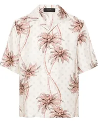 Amiri Twisted Palms Seidenhemd Nude