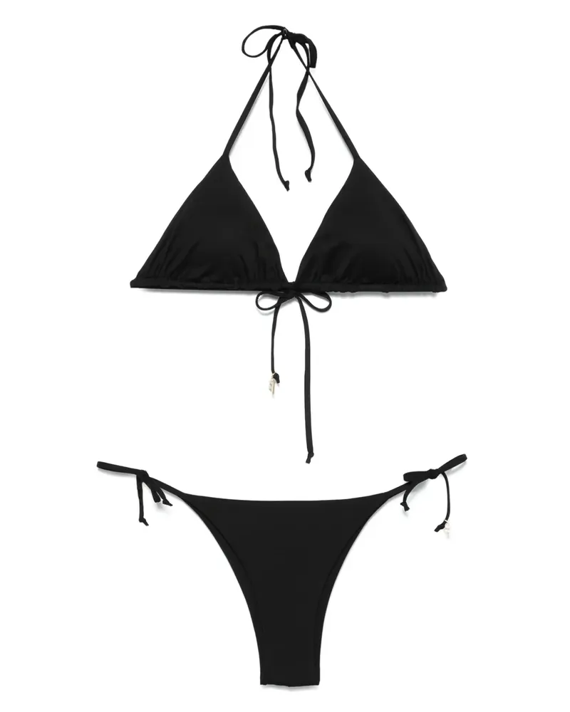 FISICO-Cristina Ferrari Klassischer Triangel-Bikini - Schwarz Schwarz
