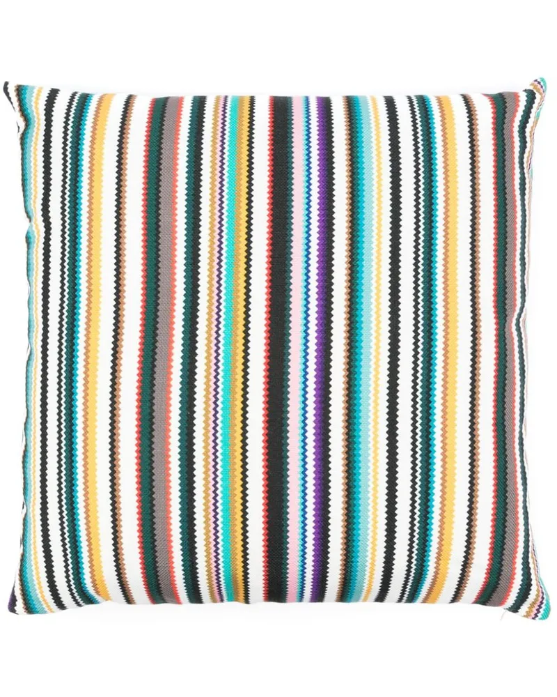Missoni Home Shangai Kissen mit Zickzackmuster (60cm x 60cm) - Weiß Weiß