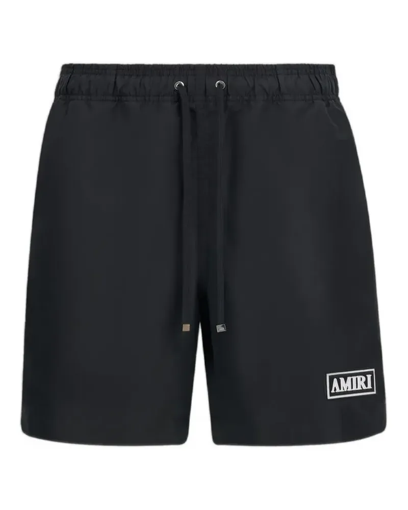 Amiri Badeshorts mit Patch - Schwarz Schwarz