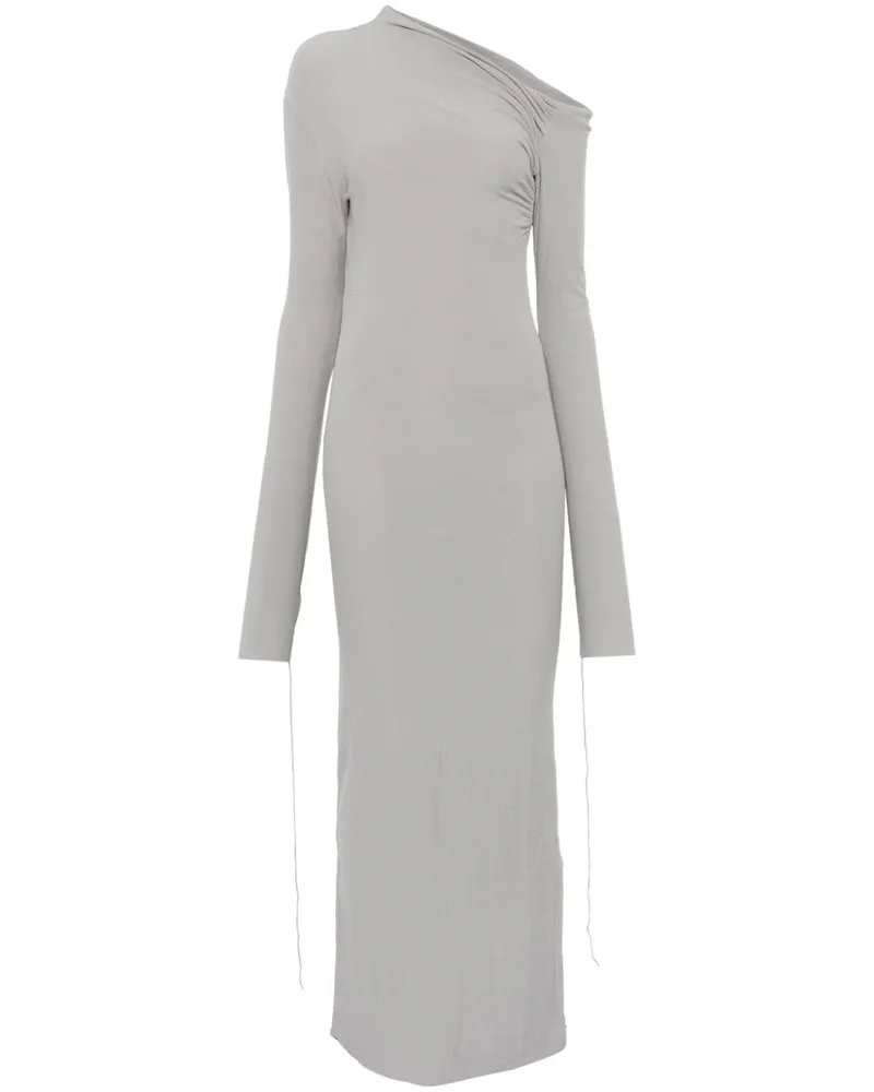 Andrea Ya'aqov Kleid mit asymmetrischem Ausschnitt - Grau Grau