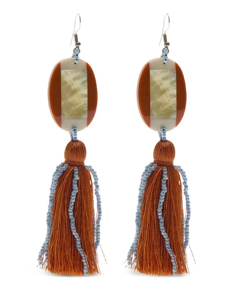 Maliparmi tassel beaded earrings - Silber Silber