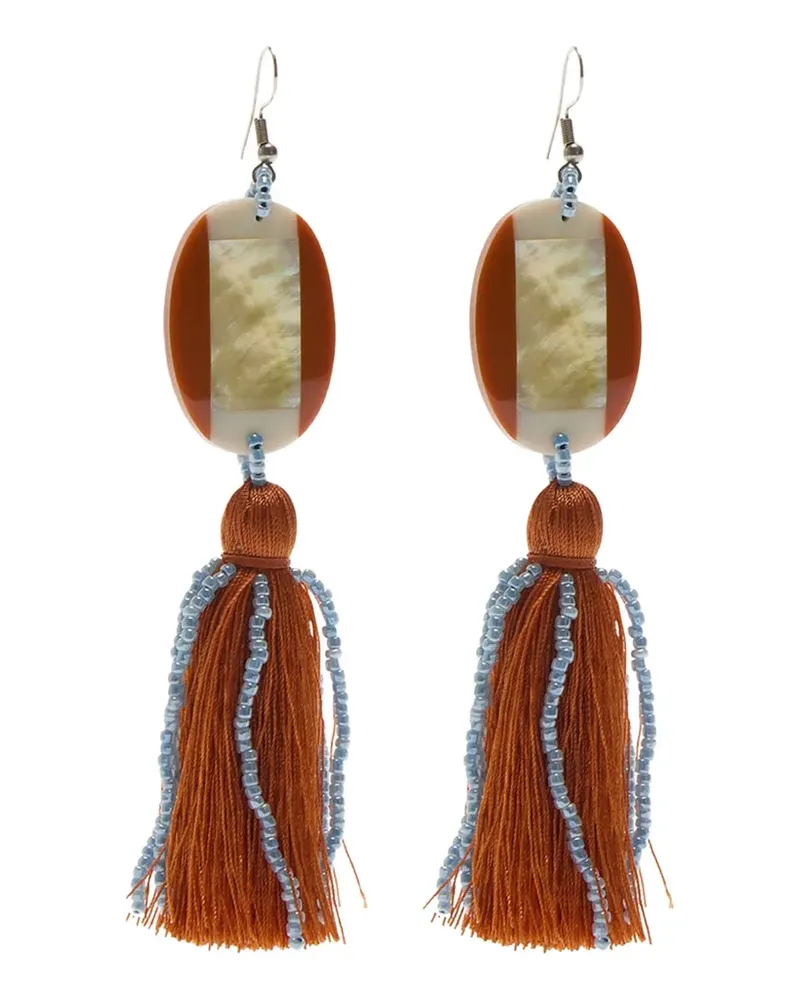 Maliparmi tassel beaded earrings - Silber Silber