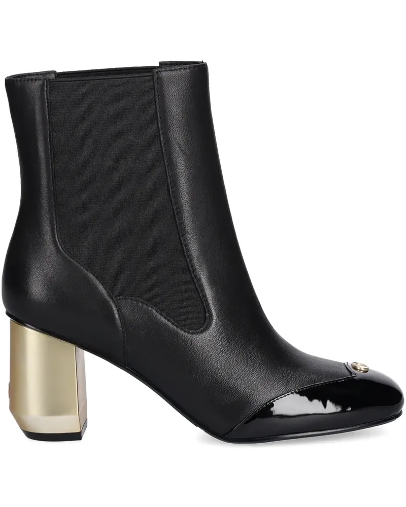 Liu Jo 75mm logo-appliqué ankle boot - Schwarz Schwarz