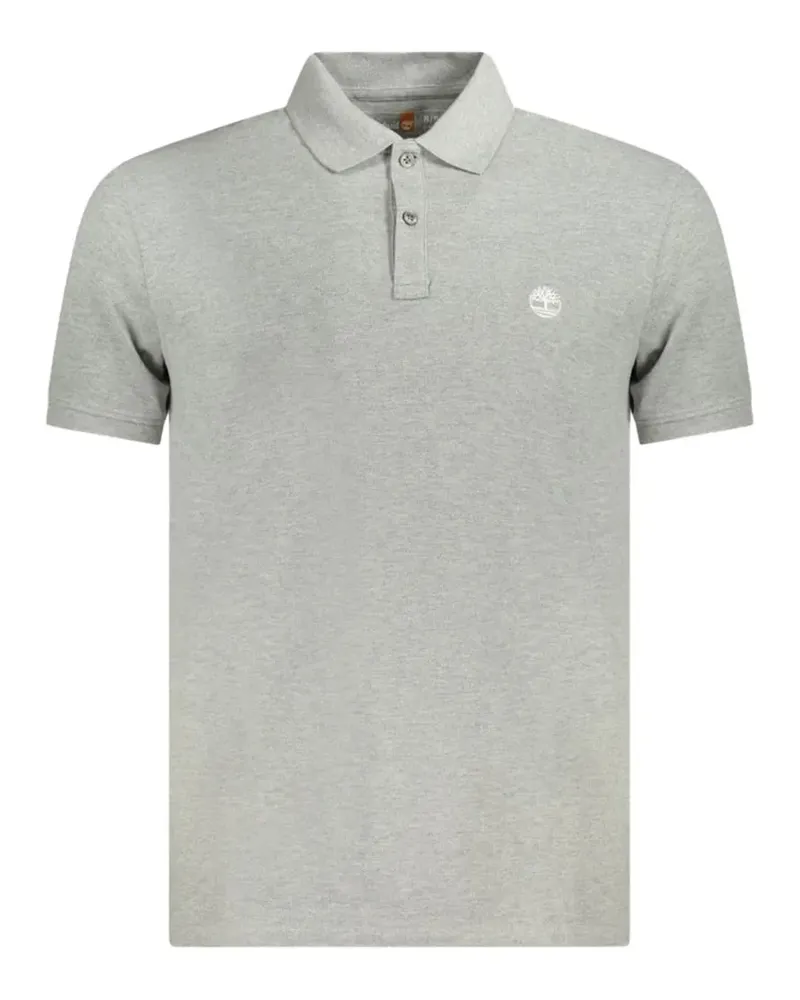 Timberland logo-embroidered cotton polo shirt - Grau Grau