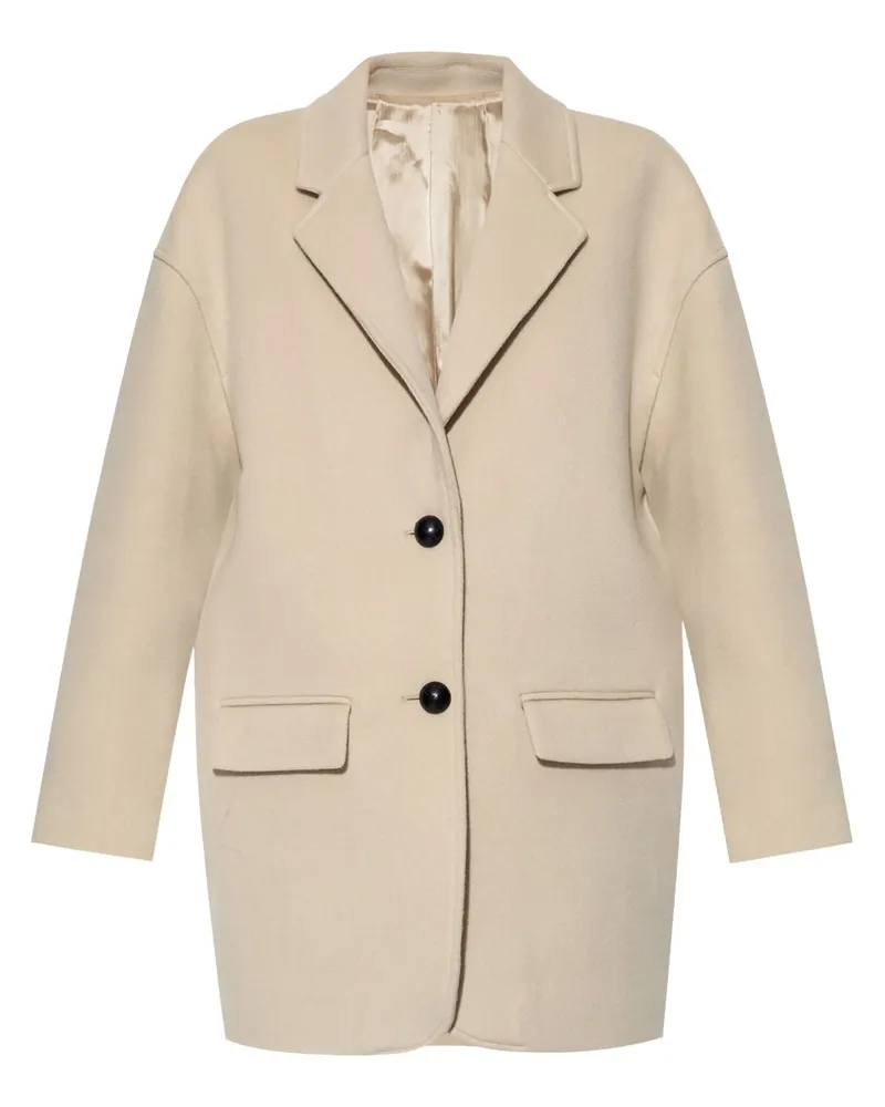 Isabel Marant Einreihiger Campbelle Mantel - Nude Nude