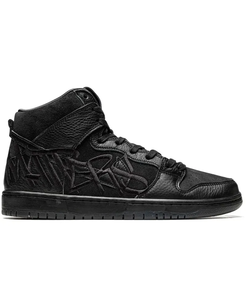 Nike x FAUST SB Dunk High Sneakers - Schwarz Schwarz
