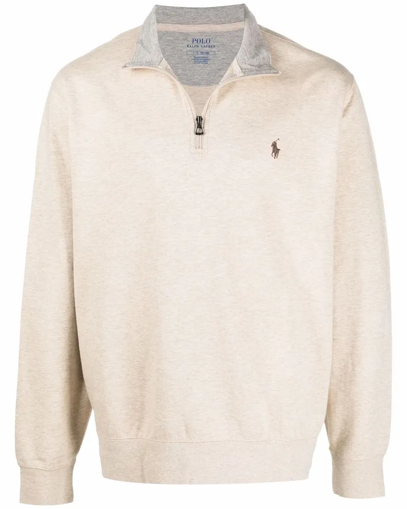 Ralph Lauren Pullover mit Reißverschluss - Nude Nude