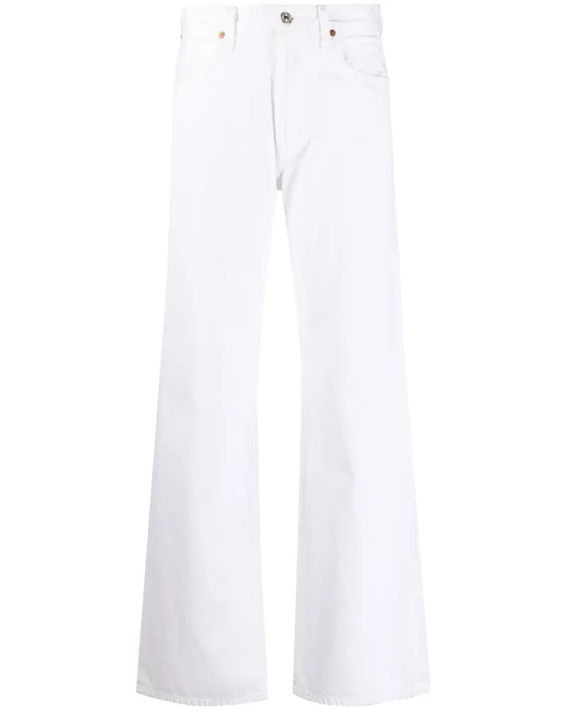 Citizens of humanity Weite High-Waist-Jeans - Weiß Weiß