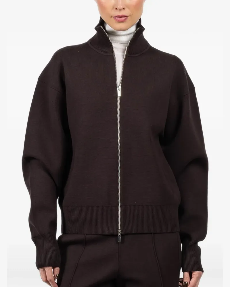 A.L.C. zipped high-neck cardigan - Braun Braun