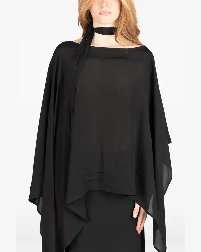 Société Anonyme Drapierter Bolero - Schwarz Schwarz
