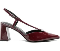 Pumps mit Blockabsatz 80mm - Rot