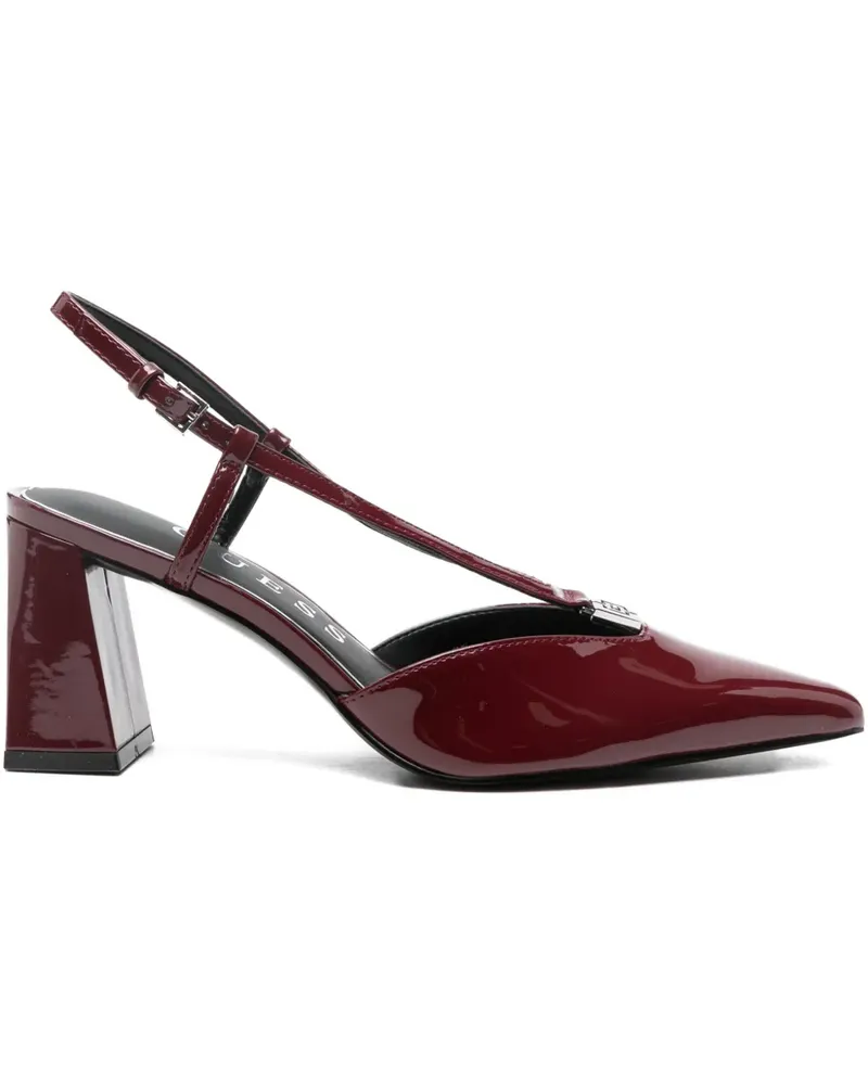 Guess 80mm t-strap block-heel pumps - Rot Rot
