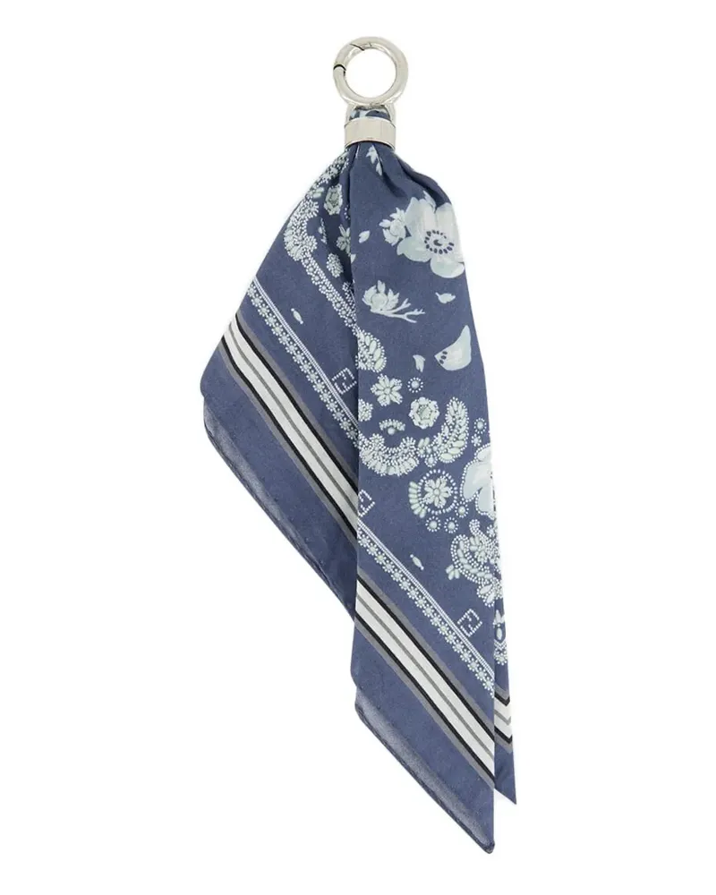 Fendi Schlüsselanhänger mit Bandana-Anhänger - Blau Blau