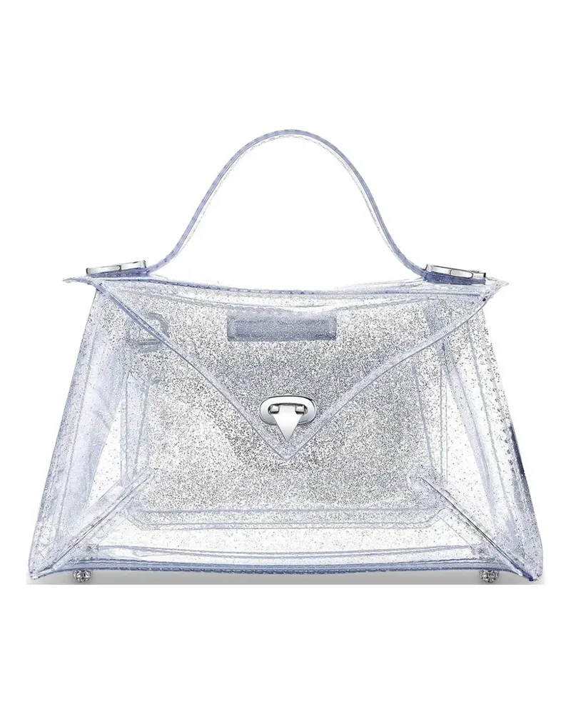 Tyler Ellis small LJ Jelly glitter-effect tote bag - Weiß Weiß