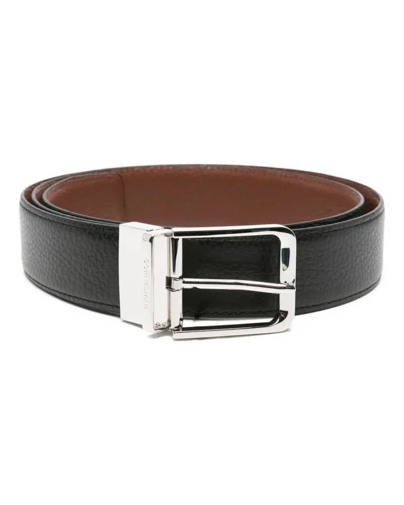 Corneliani Wendbarer Ledergürtel - Schwarz Schwarz