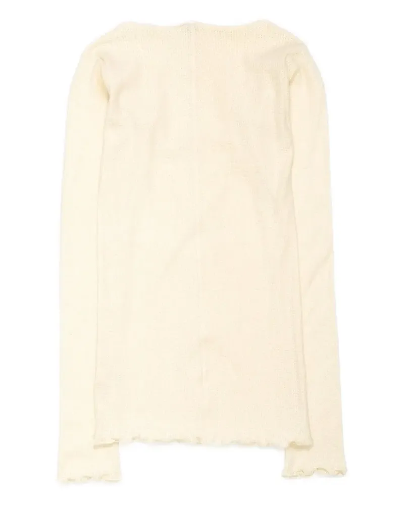 Baserange Pullover mit Waffelstrick-Muster - Nude Nude
