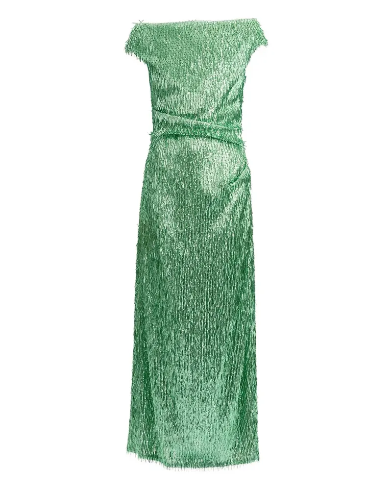 Erdem sequinned fringe dress - Grün Grün