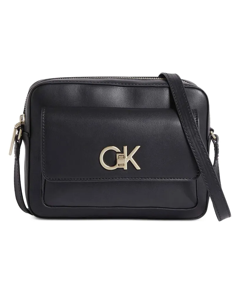 Calvin Klein logo-plaque cross body bag - Schwarz Schwarz