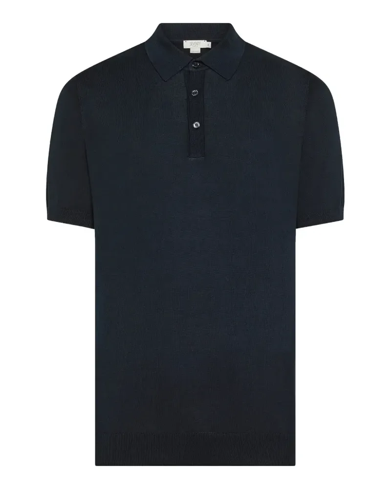 Seventy fine-knit polo shirt - Blau Blau