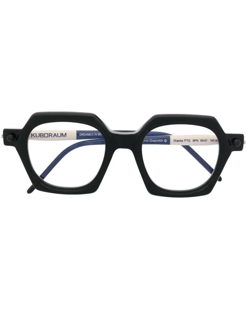 KUBORAUM Brille mit eckigem Gestell - Schwarz Schwarz