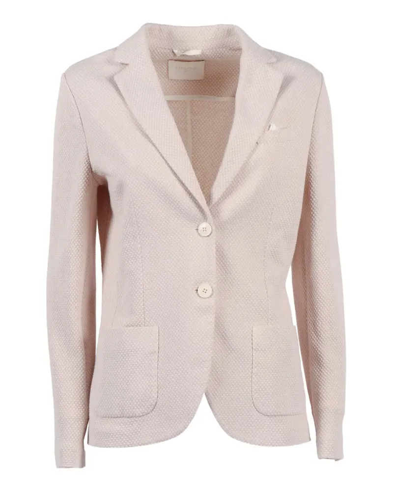 CIRCOLO 1901 pattern buttoned blazer - Nude Nude