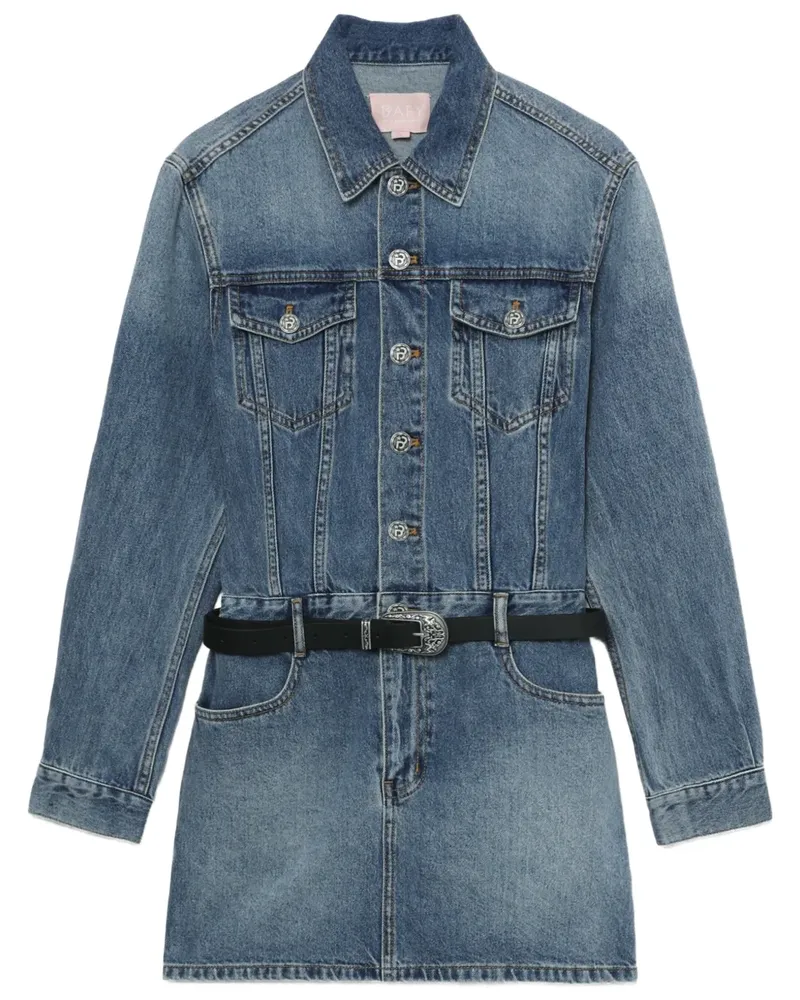 BAPE Klassisches Jeans-Minikleid - Blau Blau