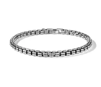 Double Box Chain Armband aus Sterlingsilber