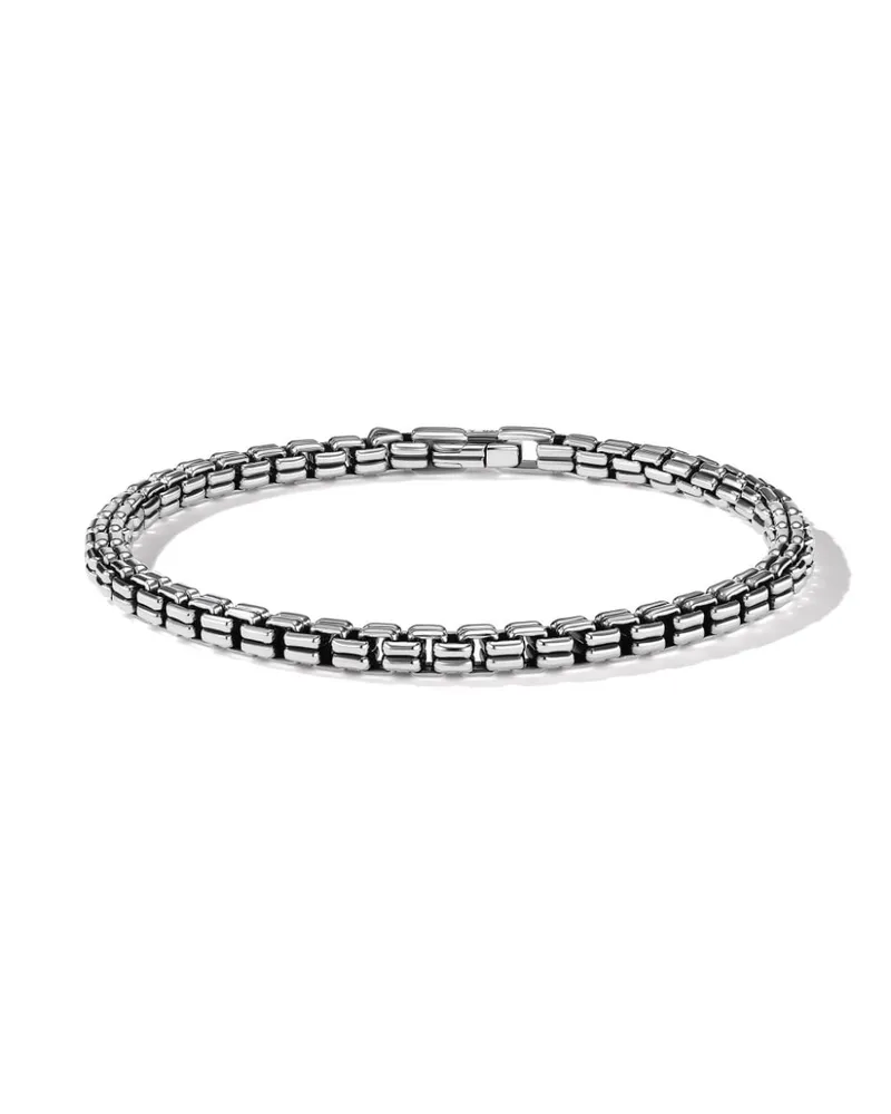 David Yurman Double Box Armband aus Sterlingsilber 4mm Silber