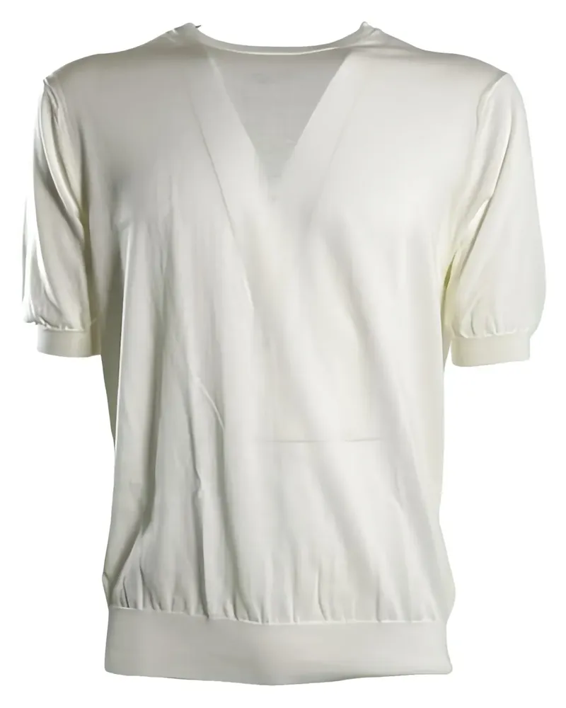 HOSIO Klassisches T-Shirt - Weiß Weiß