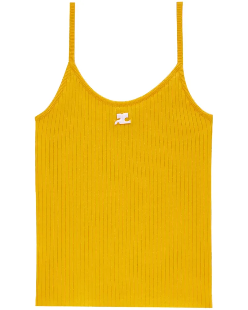 Courrèges Decollete Tanktop - Gelb Gelb