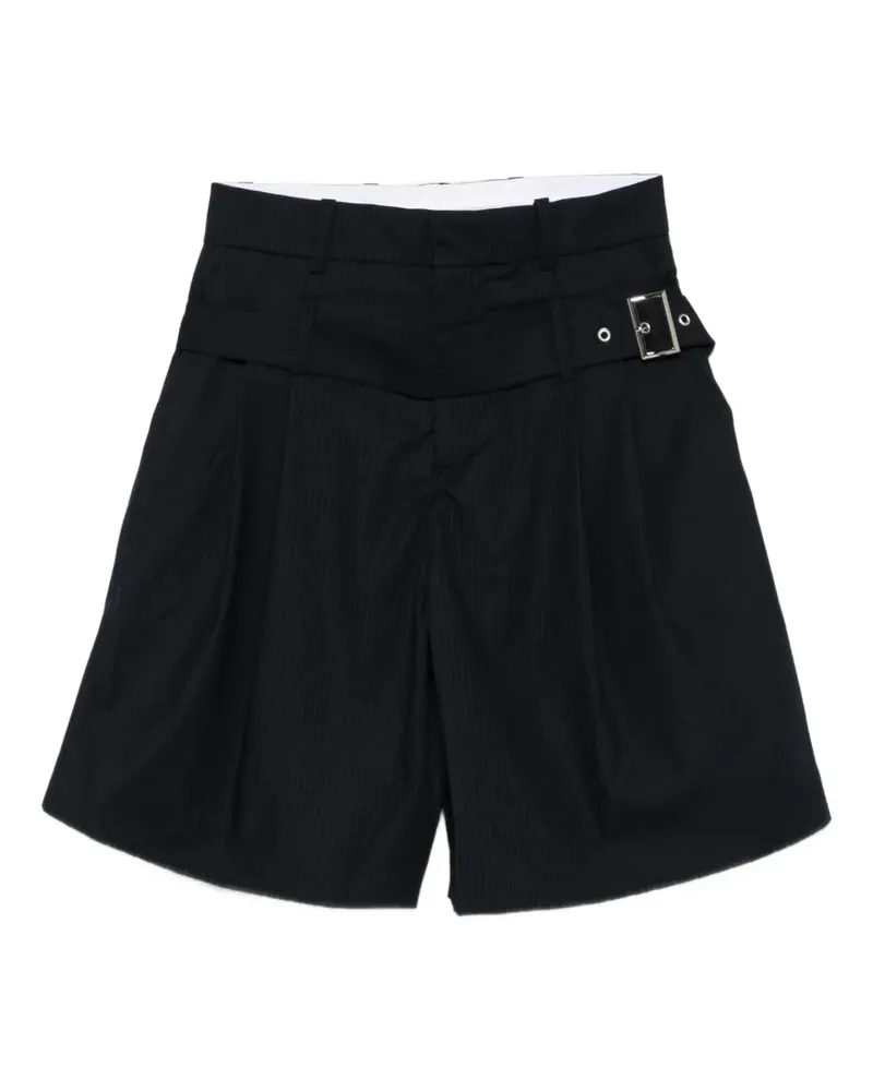 Charles Jeffrey Loverboy Nadelstreifen-Shorts mit Gürtel - Blau Blau