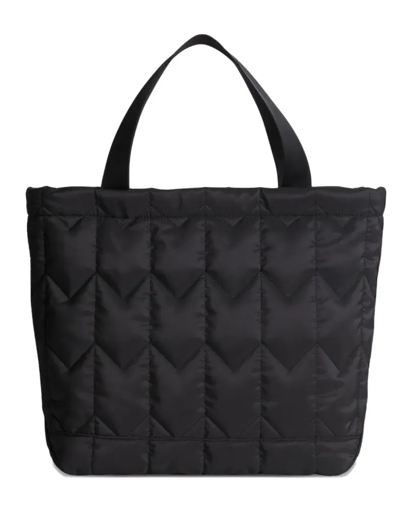 Kitsuné quilted tote bag - Schwarz Schwarz