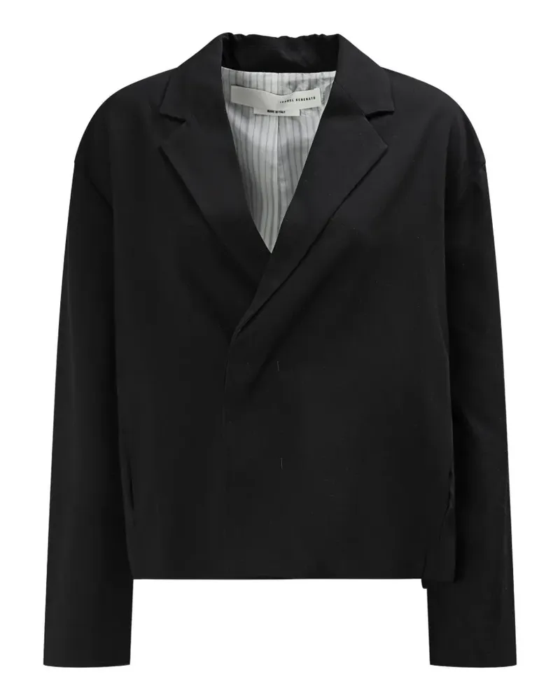 Isabel Benenato notched-lapel button-vent jacket - Schwarz Schwarz