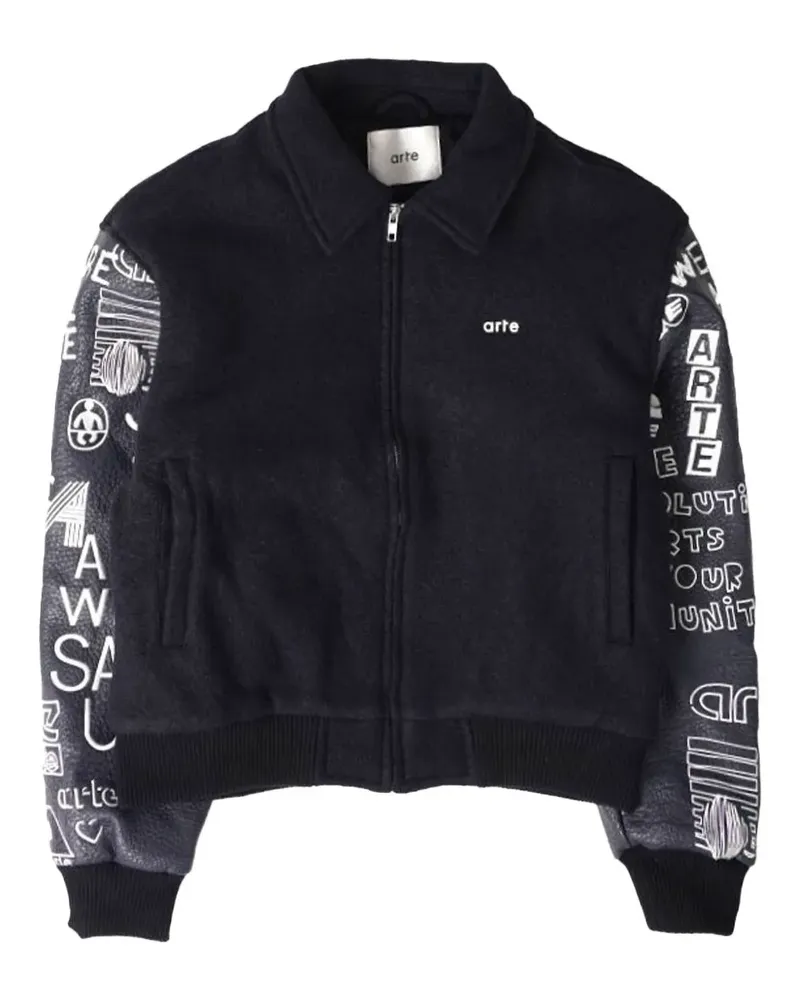 Arte Antwerp Klassische Bomberjacke - Blau Blau