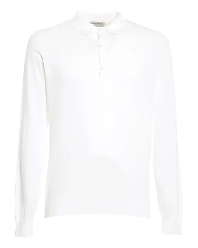 John Smedley Klassisches Poloshirt - Weiß Weiß