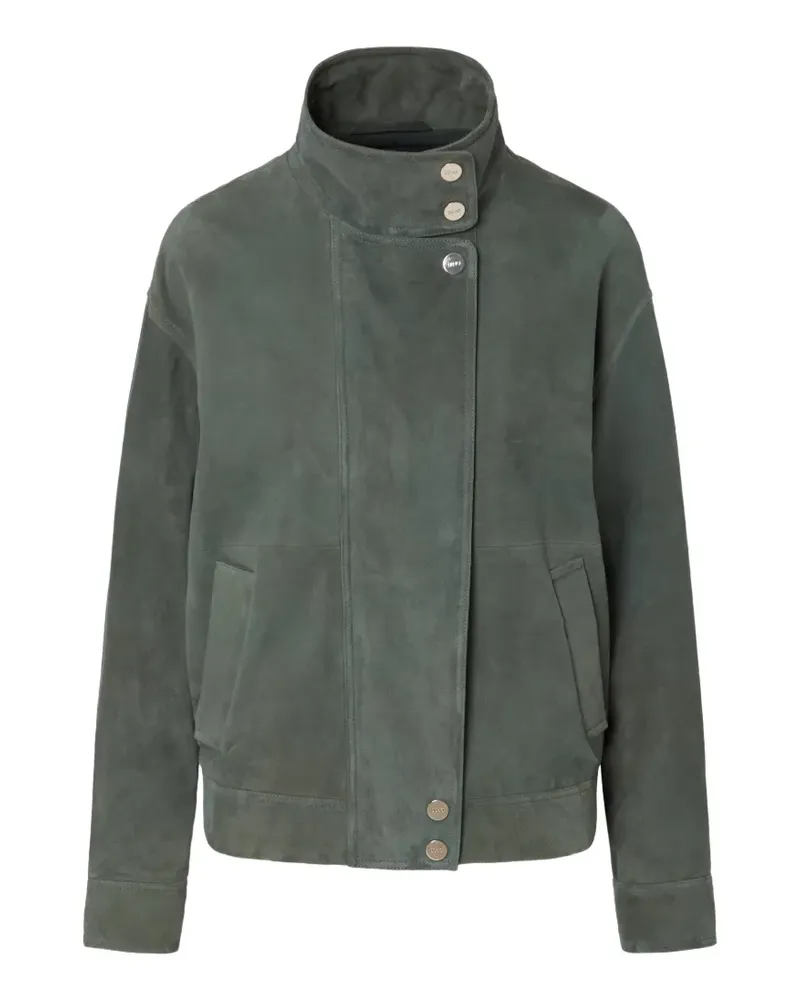 Liu Jo suede bomber jacket - Grün Grün