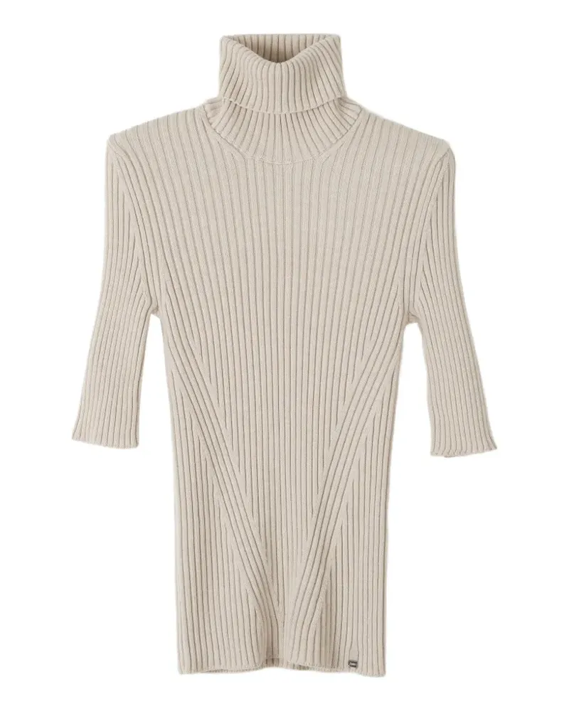 Herno Gerippter Strickpullover - Nude Nude