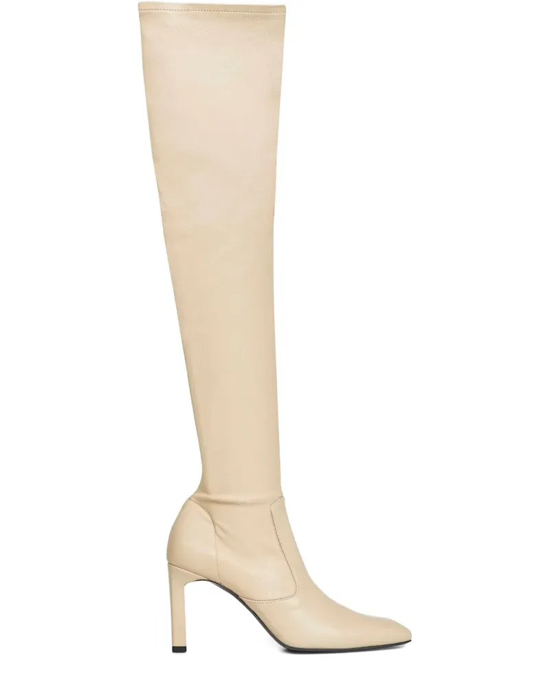 Totême Stiefel mit eckiger Kappe 85mm - Nude Nude