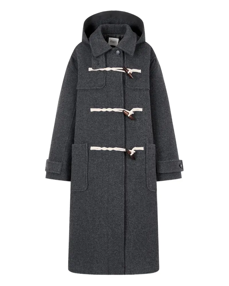 STUDIO TOMBOY hooded duffle coat - Grau Grau