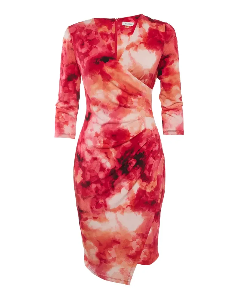 Calvin Klein Asymmetrisches Kleid - Rot Rot