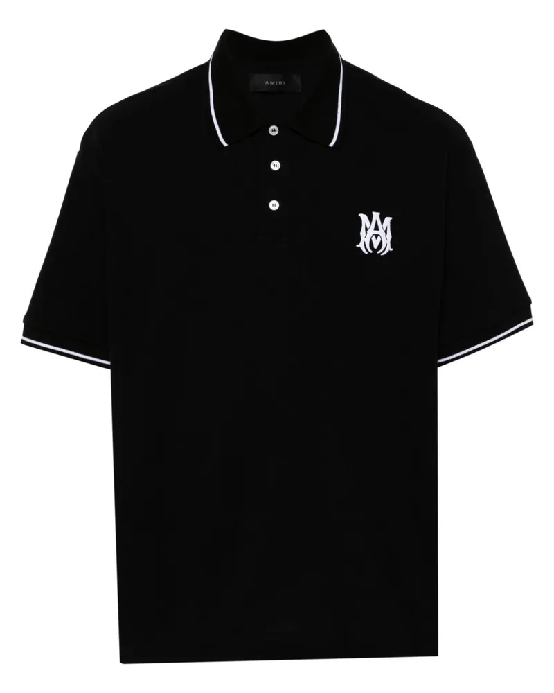 Amiri MA Core Logo Poloshirt - Schwarz Schwarz