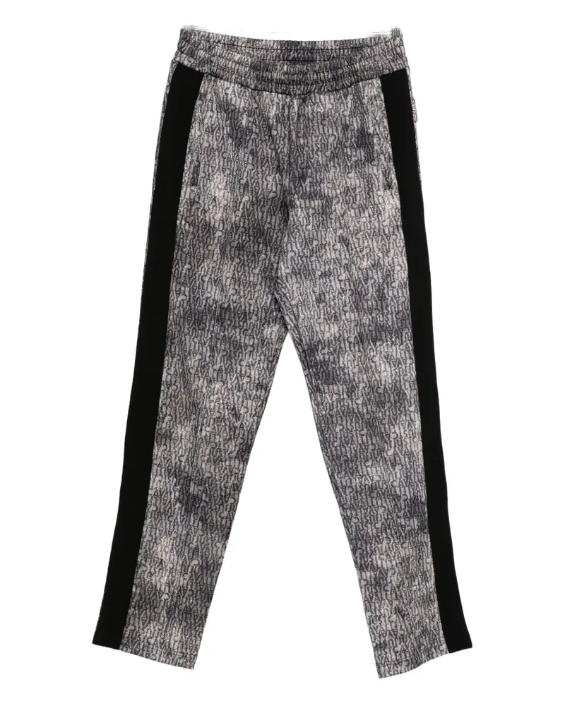Just Cavalli logo-print side-stripes trousers - Grau Grau